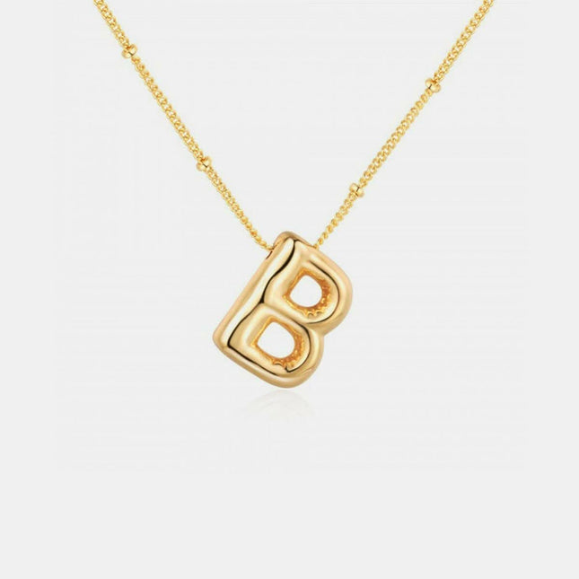 Personalized gold initial necklace