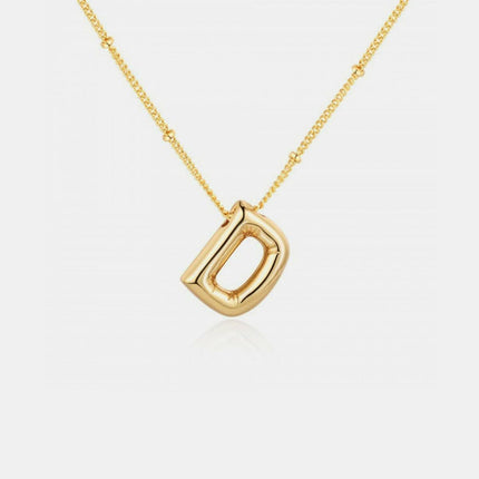 Personalized gold initial necklace