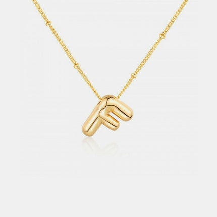 Personalized gold initial necklace