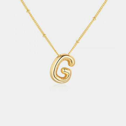 Personalized gold initial necklace