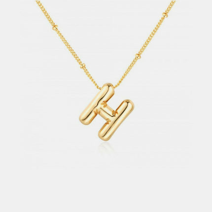 Personalized gold initial necklace