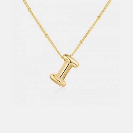 Personalized gold initial necklace