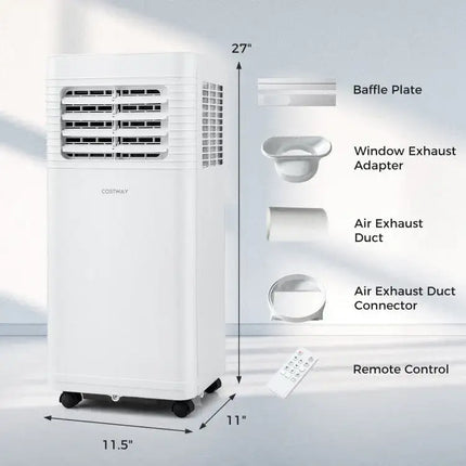 3-in-1 Portable AC, 8000/9000 BTU