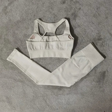 Seamless Luxe Yoga Set: High Waist leggings & Shorts