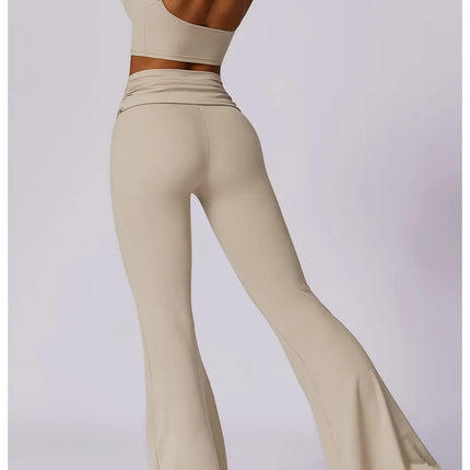 Women Athletic Wear High Waist Leggings And Top Two Piece Set Seamless Gym Tracksuit