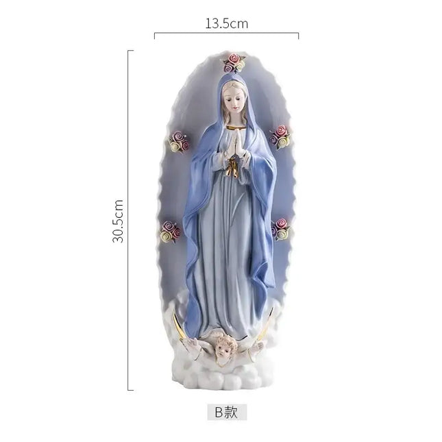 Reative Ceramics Character Sculpture Christian Catholic Madonna Jesus Church Character Statue Home Decoration