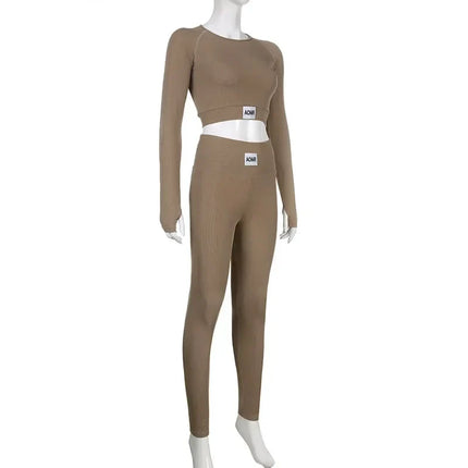 Women's T-shirts And Leggings Jogger 2 Pieces