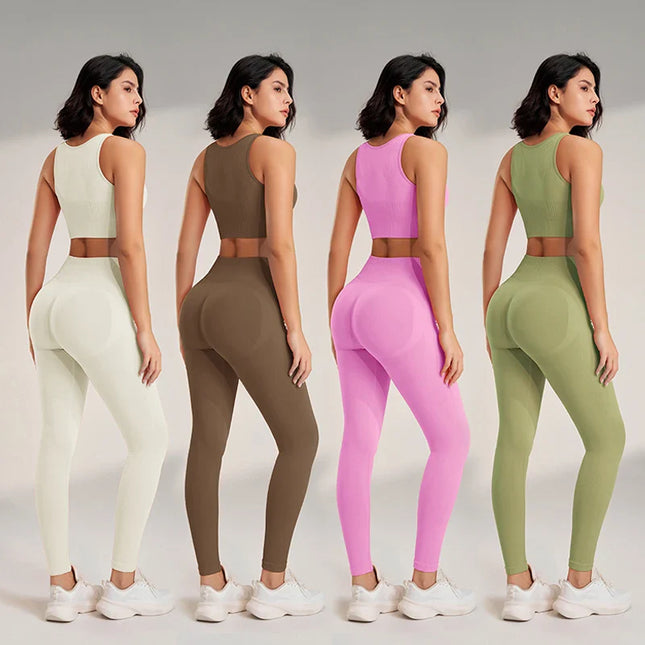 Women's High Waisted Leggings and Top
