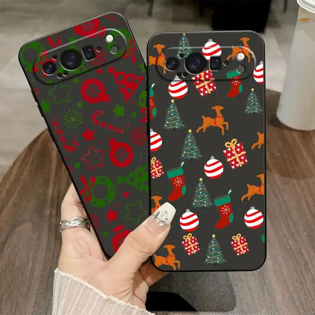 Creative Christmas Element Fashion Case for Google Pixel 9a 6a 7a 6 7 8 Pro 10 9 Pro XL 8a Soft Cover