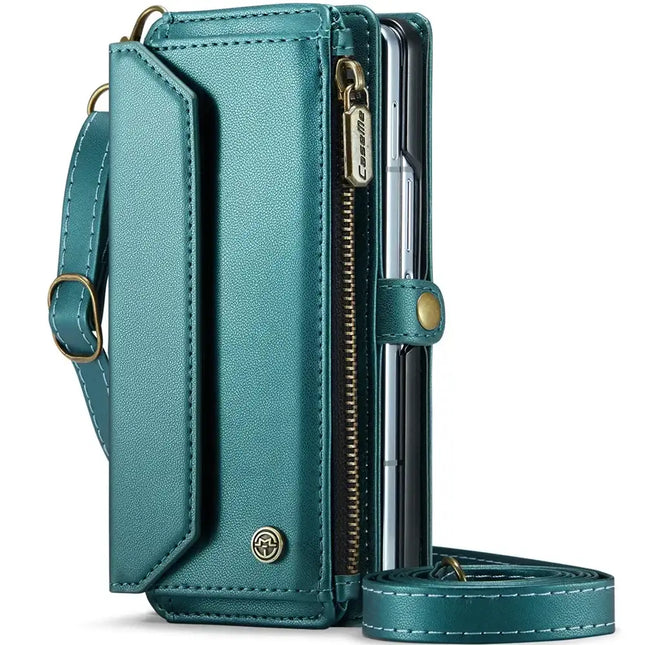 Crossbody Purse for Samsung Galaxy Z Fold 7 Fold5 Fold 4 3 Fold 6 Leather Flip Case Book Wallet Coque Retro Vintage Card Slots