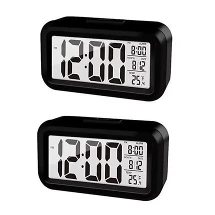 LED Digital Alarm Clock Backlight Snooze Data Time Calendar Desktop Multifunction Electronic Backlight Table Clock