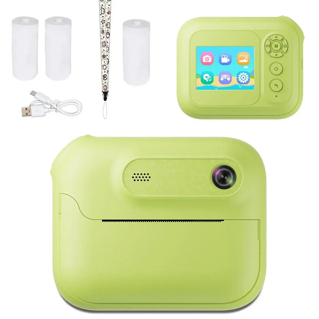 S8 Instant Print Camera for Children 1300mAh Kids Camere Printer 1080P HD Digital Camera for Girls Boys Birthday Gifts