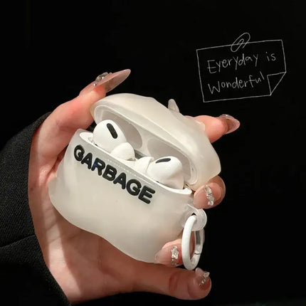 Personal Garbage Bag Silicone Headphone Case for Airpods 1/2 pro/pro2 3 4