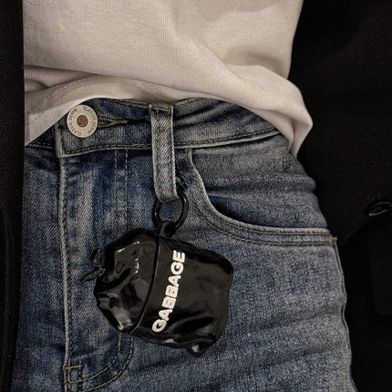 Personal Garbage Bag Silicone Headphone Case for Airpods 1/2 pro/pro2 3 4