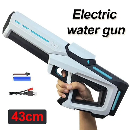 43cm Electric Water Guns For Adults Powerful Squirt Automatic Water Suction Water Blasters Summer Outdoor Beach Toy For Kid Gift