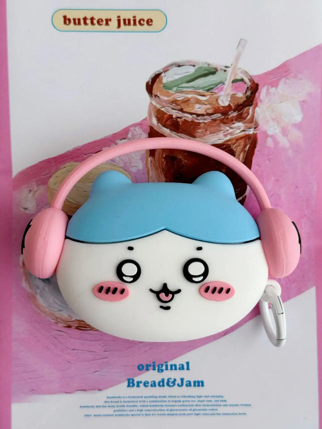 3D Cartoon Music Rabbit Protective Earphone Silicone Anime Cover For Airpods Pro 2/Airpods 3/Airpods 1/2 Case Kids/Girls Funda
