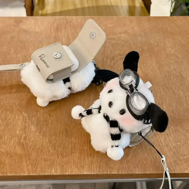 Cute Cartoon Anime Role Pochacco Earphone Protective Case for AirPods 1 2 3 Pro 2rd 4 Soft Lovely Plush Anti-fall Protect Cover