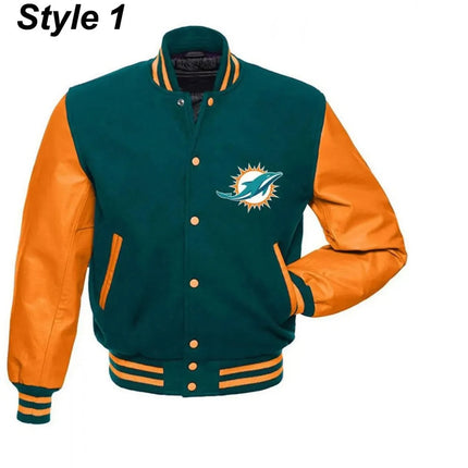 Miami Dolphins Letterman Jacket