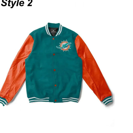 Miami Dolphins Letterman Jacket