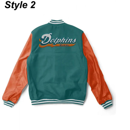 Miami Dolphins Letterman Jacket