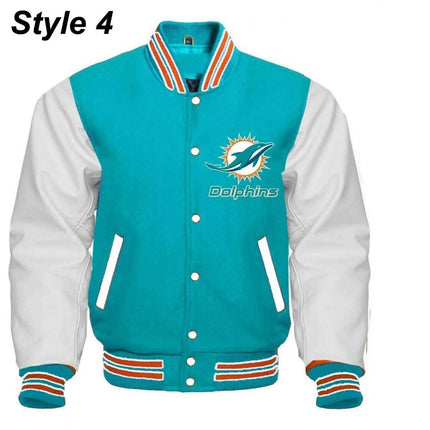 Miami Dolphins Letterman Jacket