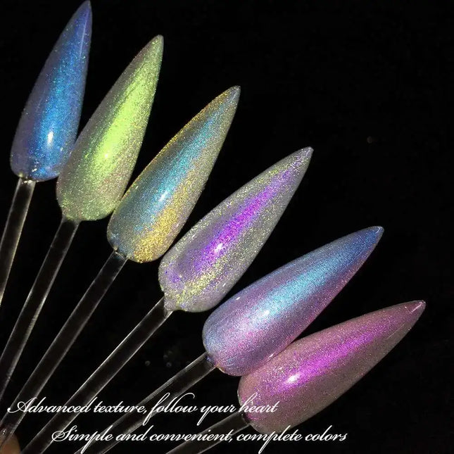 High End Glitter Cat Eye Gel Nail Polish Set Semi-Permanent Hybrid Magnet Gel UV LED Cat's Eye Nail Varnishes For Nail Art 15ml