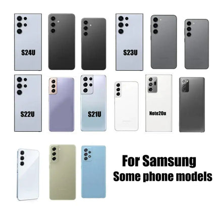 For Magsafe Magnetic Wireless Charging Phone Case For Samsung Note 20 S24 S23 S22 S21 Ultra Plus Luxury Leather Shockproof Cover