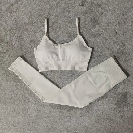 Seamless Luxe Yoga Set: High Waist leggings & Shorts