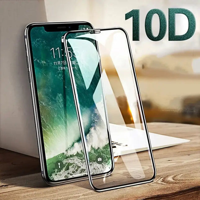 Protective Tempered Glass On For iPhone 17 16 15 14 13 12 Mini 11 Pro XS Max XR X 8 7 Plus SE 2022 2020 Screen Protector Glass