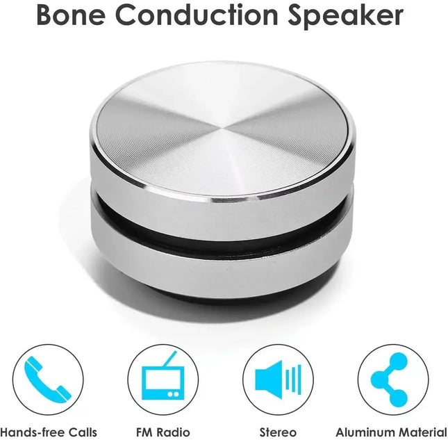 Bone Conduction Bluetooth Speaker Vibration Stereo Audio Digital TWS Wireless Smallest Speakers Dropshipping Mini Portable Metal