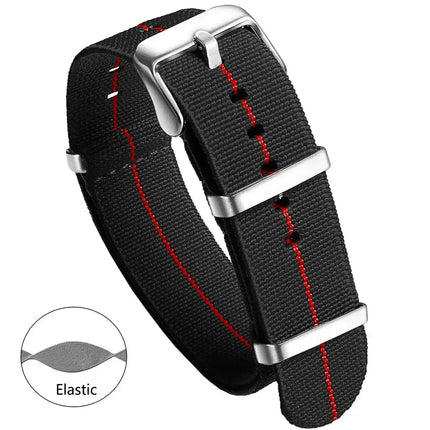 Nylon Watch Band 20mm 22mm Comfortable Watch Straps Loop Military Washable Blet for Men Watchbands
