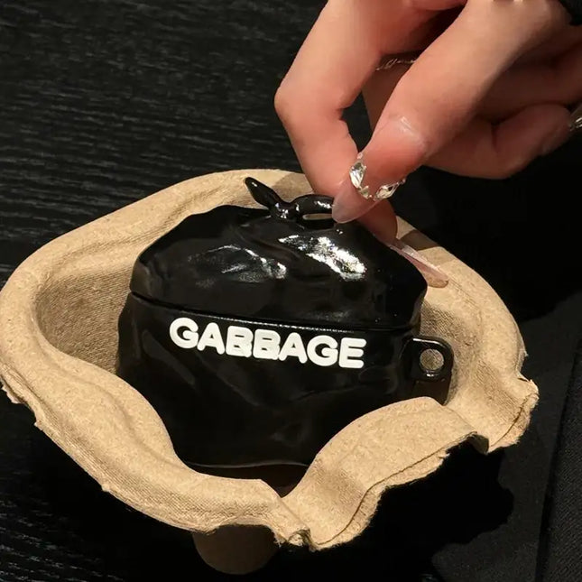 Personal Garbage Bag Silicone Headphone Case for Airpods 1/2 pro/pro2 3 4