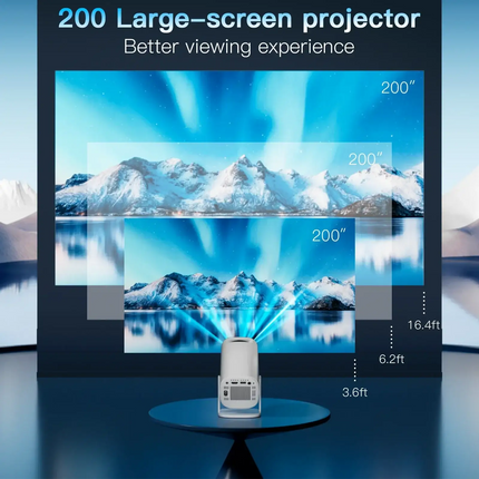 Android 11 Projector with WiFi 6 and Bluetooth Smart Mini Portable Projector 2.4g 5.8g Pocket Outdoor