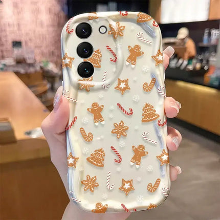 Christmas Pattern Case for Samsung Galaxy S24 S23 S22 S21 Ultra Plus S20 FE A73 A72 A71 A55 A54 5G A53 A52 A51 4G A50S A50 Cover