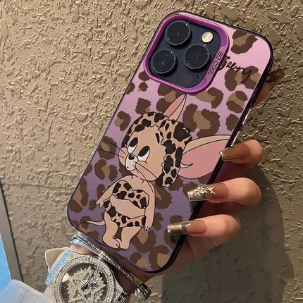 Tom And Jerry Leopard Print Bikini Phone Case For iPhone 16 15 14 13 12 11 Pro Max XS Max XR 7 8 Plus MINI Y2K Cute Back Cover