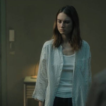 The Twisted Tale of Amanda Knox Grace Van Patten White Top