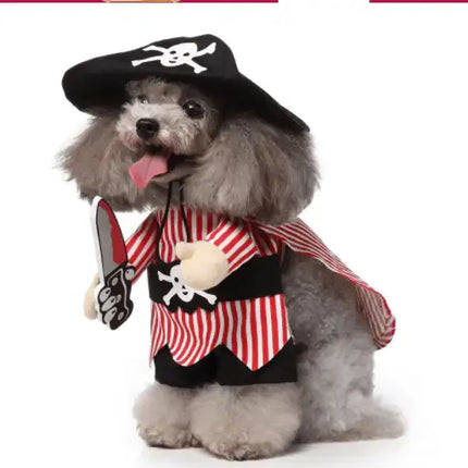 Funny Cosplay Pet Costume Set: Cute Cartoon Dog Outfit For Halloween And Christmas Dress-Up
