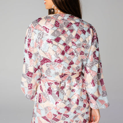 "Adeline" Sequin Wrap Dress