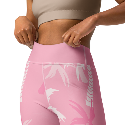 CoastFlex Sport Pink Palms Leggings