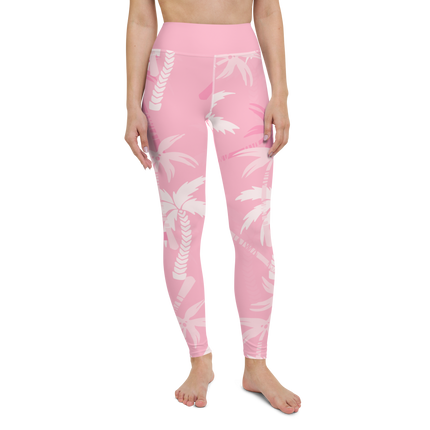 CoastFlex Sport Pink Palms Leggings