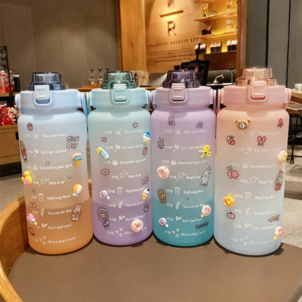 2-Liter Portable Water Bottle Summer Cup