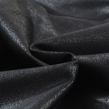 Solid Crossed Dip Waist Leather Leggings