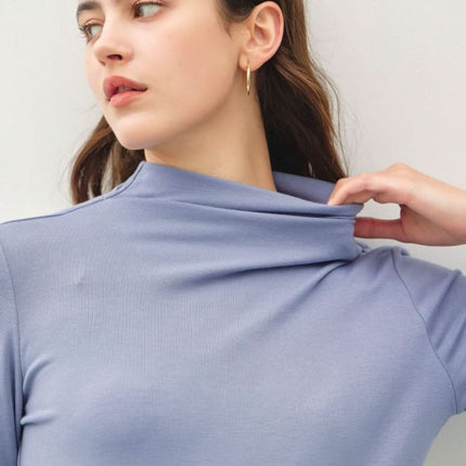 Be Cool Mock Neck Long Sleeve T-Shirt