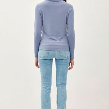Be Cool Mock Neck Long Sleeve T-Shirt