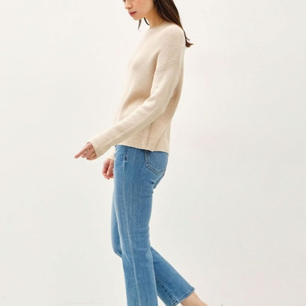 Be Cool Round Neck Long Sleeve Sweater