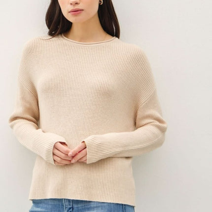 Be Cool Round Neck Long Sleeve Sweater