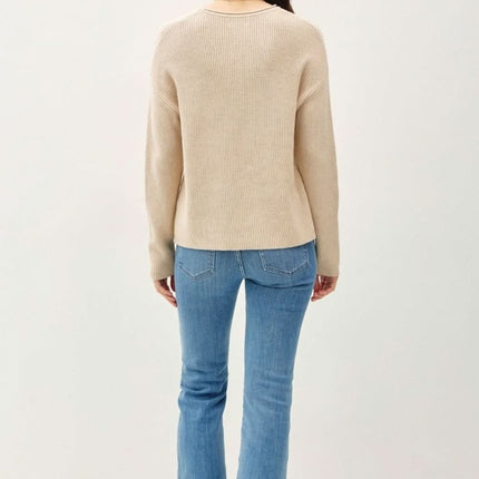 Be Cool Round Neck Long Sleeve Sweater