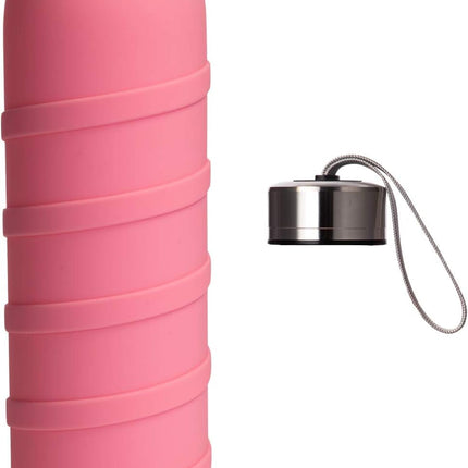 Ferexer Borosilicate Glass Water Bottle with Silicone Sleeve – BPA-Free, Leak-Proof, Reusable, Dishwasher Safe for Hot & Cold Drinks, 20oz