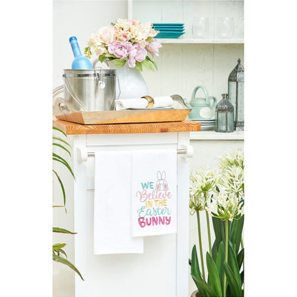 "We Believe In The Easter Bunny" Kitchen Towel