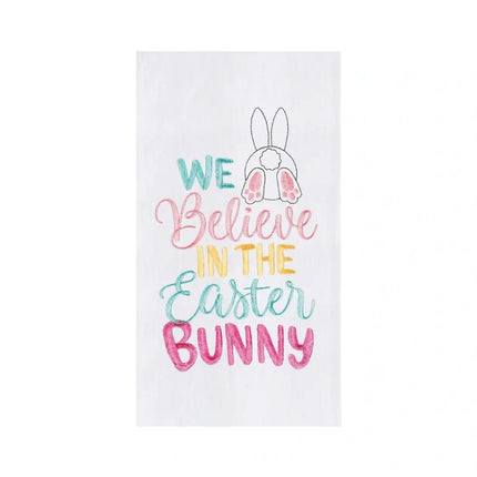 "We Believe In The Easter Bunny" Kitchen Towel